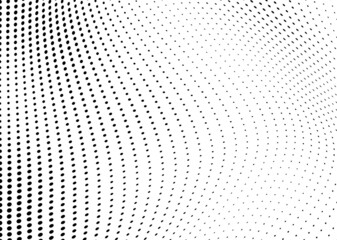Abstract halftone texture wave monochrome