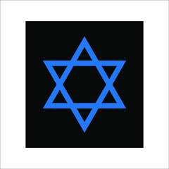 Star of David icon, on white background, ep 10.