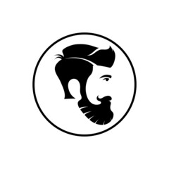 style haircut icon illustration