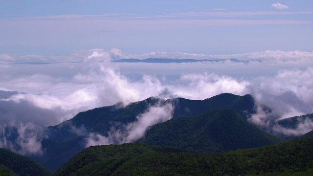 知床　山の風景　World Heritage Shiretoko