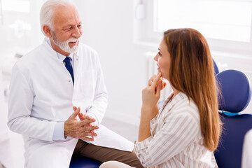 Woman having doctors appointment