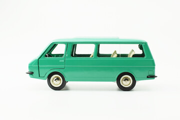 The RAF car Latvija - minibuses, mass-produced at the RAF minibus plant in 1976-1997, were widely used as official vehicles, ambulances and fixed-route taxis.