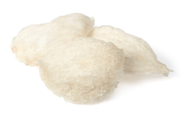 Edible bird's nests isolated on white background.
