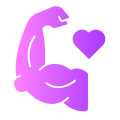 muscle gradient icon
