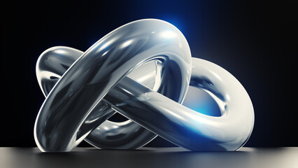 metal knot infinity symbol