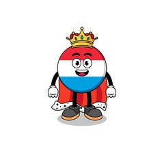 Mascot Illustration of luxembourg king