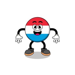 luxembourg cartoon with surprised gesture