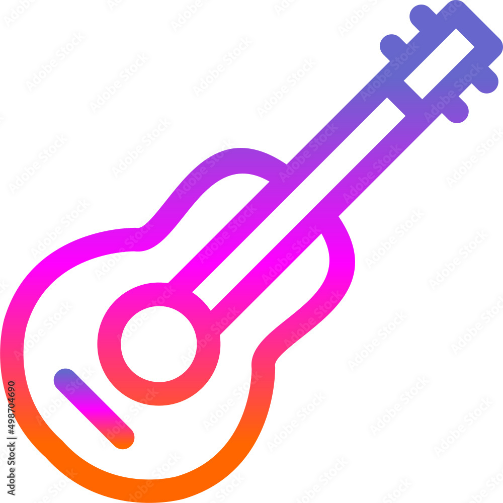 Poster guitar icon