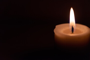 ロウソクの炎
