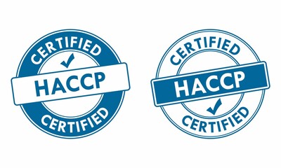 HACCP - Hazard Analysis and Critical Control Points logo template illustration