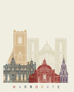Harrogate skyline poster