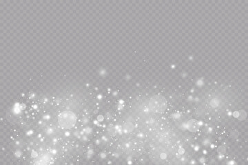 light effect. Background of sparkling particles. Glittering fairy dust particles. Festive glowing background with colorful lights.