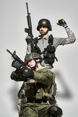 warriors in combat readiness