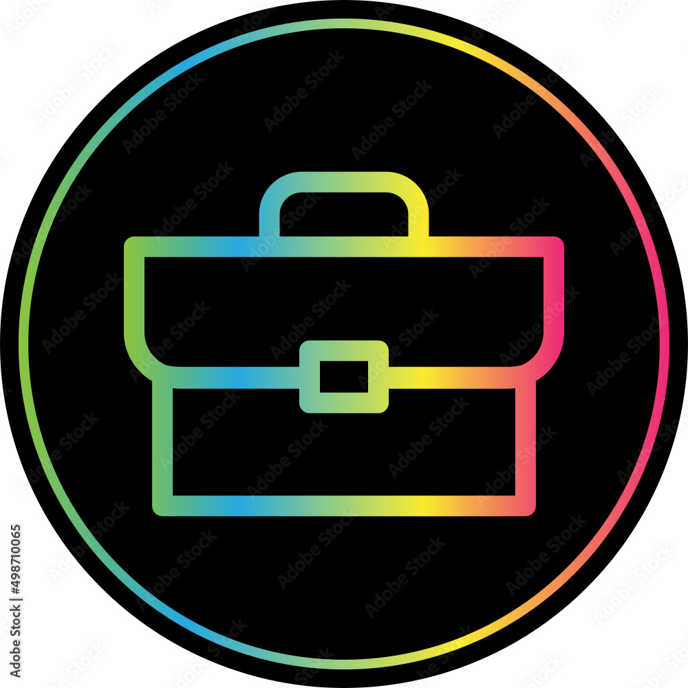 Sticker briefcase icon