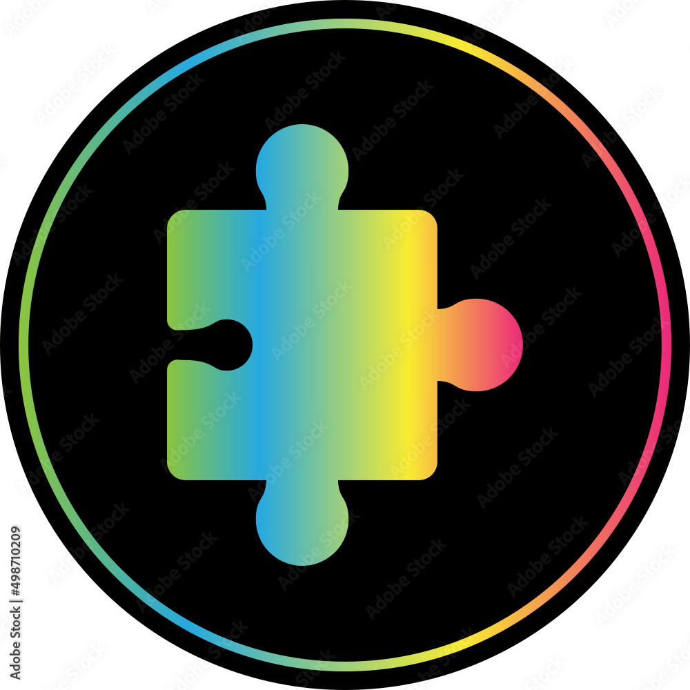 Sticker puzzle icon