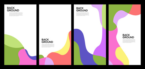 Vector Illustration colorful liquid and fluid abstract for banner template
