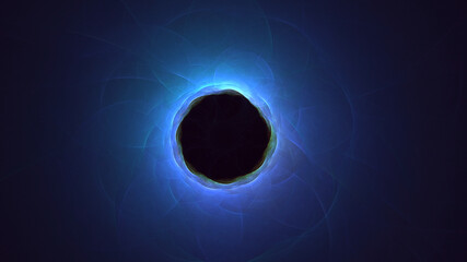 3D rendering abstract round light background