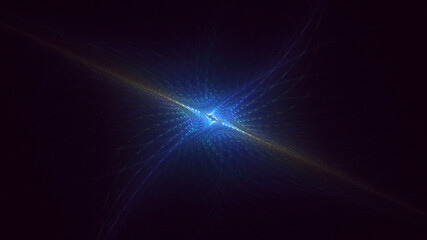 3D rendering abstract colorful fractal light background