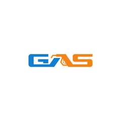 Gas wordmark logo design.