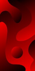 Black and red abstract gradient wallpaper with beautiful fluid shapes. Abstract wallpaper dark red. High red wallpaper. 