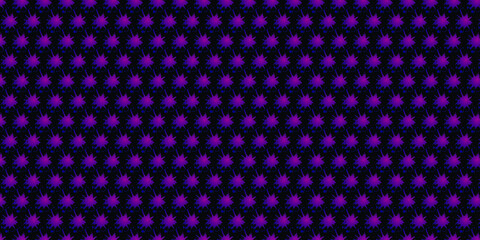 Blue and Purple brush dot and black background