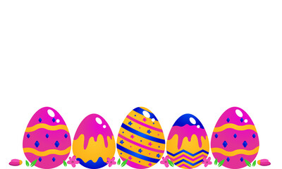 Fototapeta na wymiar Easter eggs template design background concept