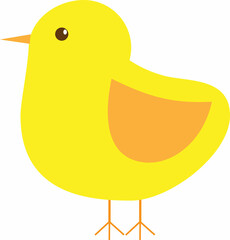 Vector illustration of chick isolated