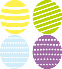 Vector illustration of Easter eggs