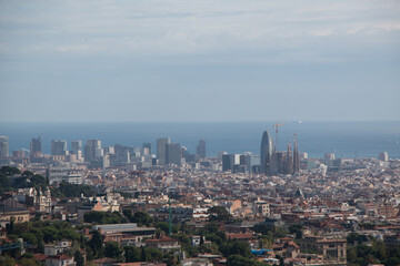 Obraz premium BARCELONA panorámica, vistas des de otro punto de la ciudad