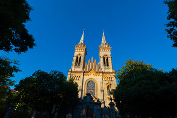 Cityscape with beautiful architecture. Europe square in Batumi.