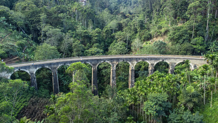 Fototapeta na wymiar Nine Arches Bridge, Ella, Sri Lanka