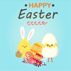 Happy easter card