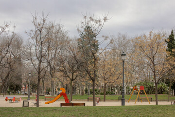 Obraz na płótnie Canvas a park in Madrid