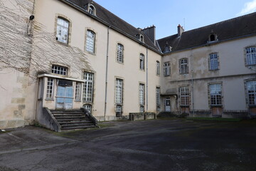 Anciens hospices, ancien hôpital, vue de l'extérieur, ville de Autun, département de Saone et Loire, France