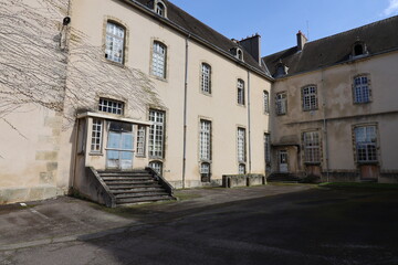 Anciens hospices, ancien hôpital, vue de l'extérieur, ville de Autun, département de Saone et...