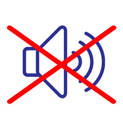 3d sound not allowed graphic of a icon