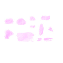 水彩ピンクの見出し枠ベクター