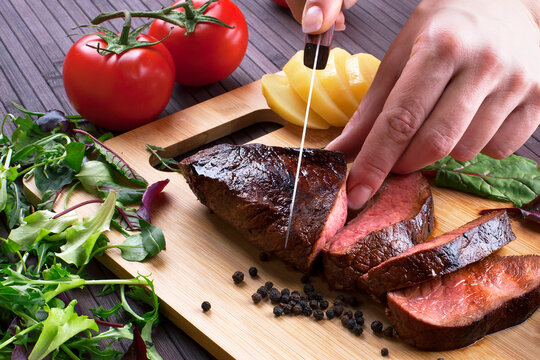 Beef steak - Stock Image