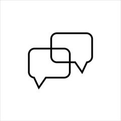 Speech bubble icon vector illustration symbol