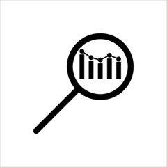 Analytics icon vector illustration symbol