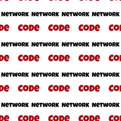 seamless pattern of text code network