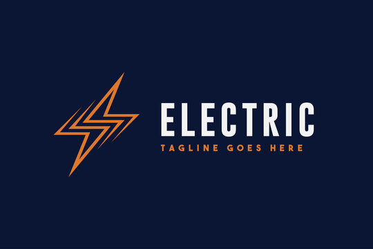 electric logo, electric design logo template