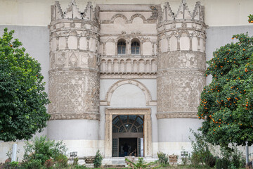 Entrance gate to the National Museum, Damascus, Syria