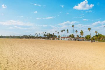 Santa Barbara West Beach on a sunny day