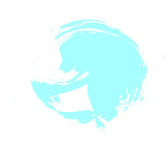 Brushstroke Grunge Swirl Neon Blue