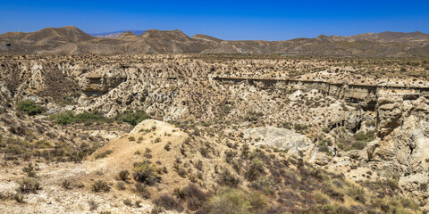 Tabernas Desert Nature Reserve, Special Protection Area, Hot Desert Climate Region, Tabernas, Almería, Andalucía, Spain, Europe