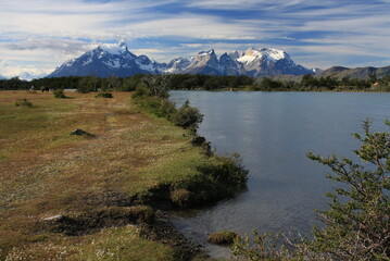 Chilean Patagonia landscape, Torres del paine
