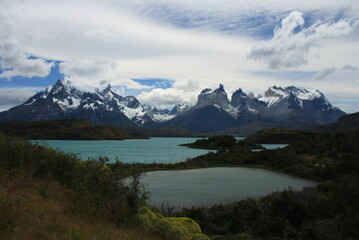 Plakat Chilean Patagonia landscape, Torres del paine