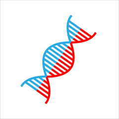 Obraz premium DNA molecule vector sketch