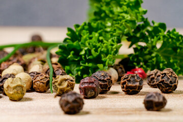 pepper with parsley
